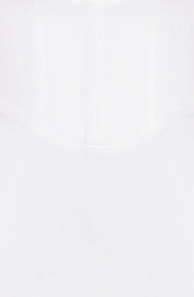 House Of Cb Yasmin Long Sleeve Body-con Midi Cocktail Dress In White