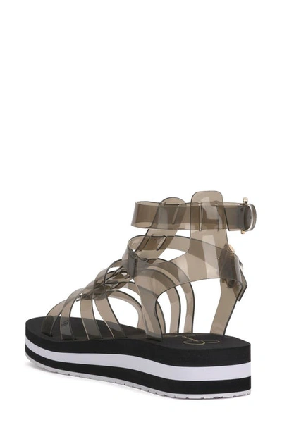 Shop Jessica Simpson Bimala Platform Sandal In Black/ Smoke