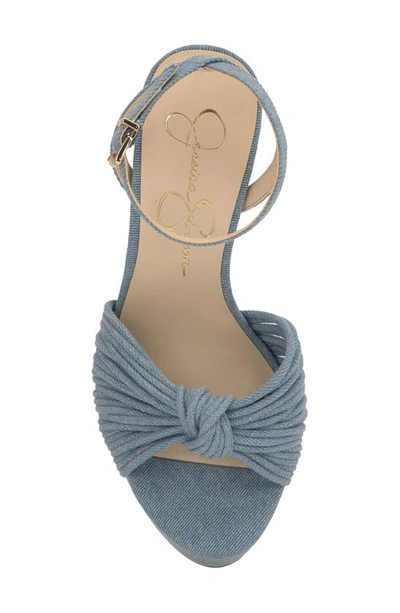 Shop Jessica Simpson Immie Platform Sandal In Medium Blue