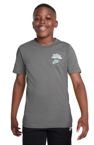 Shop Nike Kids' Air Graphic T-shirt In Aquarius Blue