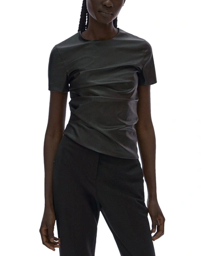 Shop Helmut Lang Relaxed Fit Twist Top In Black