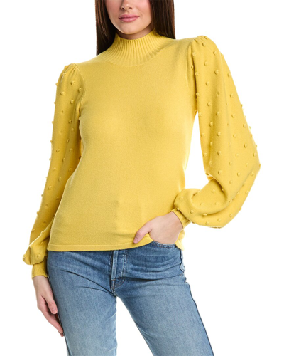 Shop Rain + Rose Turtleneck Sweater In Yellow