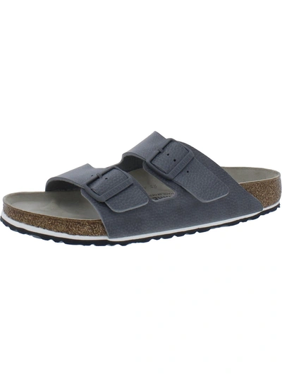 Shop Birkenstock Arizona Bs Womens Leather Footbed Slide Sandals In Multi