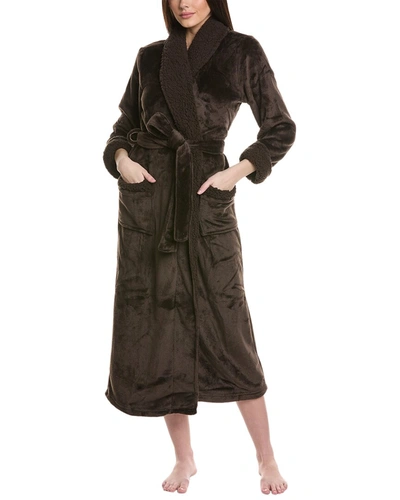 Shop Natori Frosted Sherpa Robe In Brown