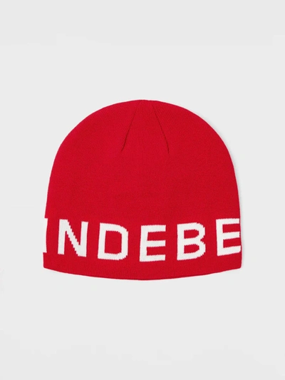J. Lindeberg Original Ski Beanie In Racing Red In Red