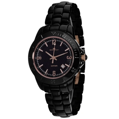Shop Oceanaut Women's Ceramic Black Dial Watch