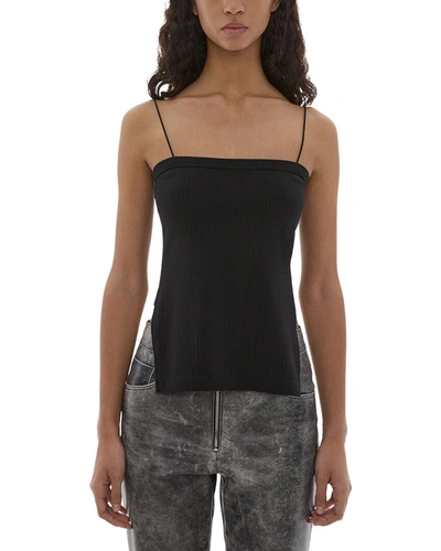 Shop Helmut Lang Fitted Two Way Tank In Black