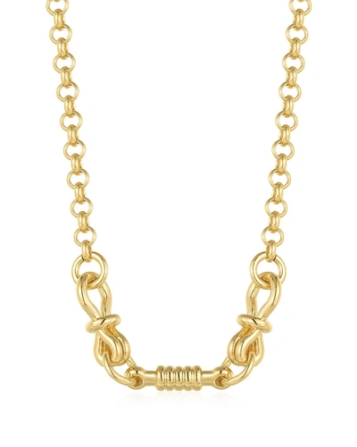 Shop Luv Aj Horsebit Necklace In Gold