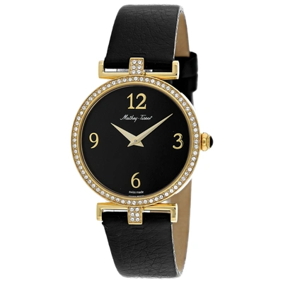 Mathey-tissot Women's Gaia Black Dial Watch In Black