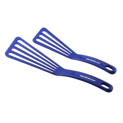 Rachael Ray 2 Piece Spatula 10" & 12" Turner Set Blue In Blue