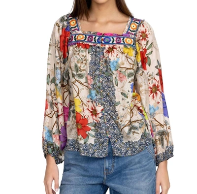 Shop Johnny Was Archibal Luciana Blouse In Multi