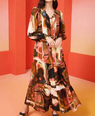 Shop Marie Oliver Khloe Dress In Malachite In Multi