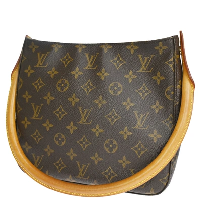 Pre-owned Louis Vuitton Looping Mm Canvas Shoulder Bag () In Brown