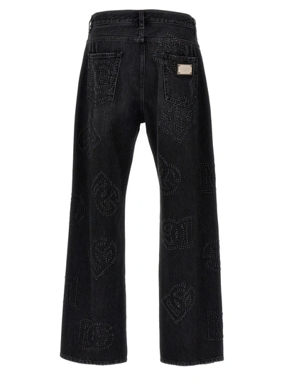 Shop Dolce & Gabbana Dg Jeans Gray