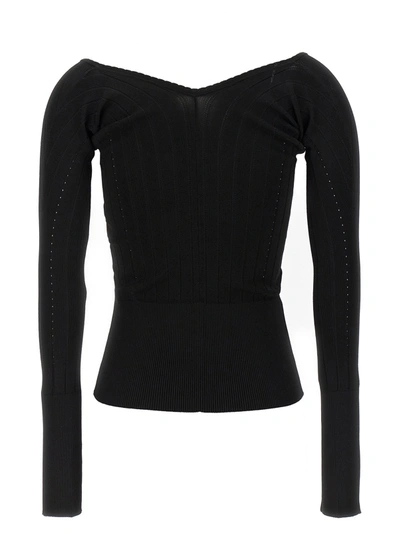 Shop Jacquemus Le Haut Pralu Sweater, Cardigans Black