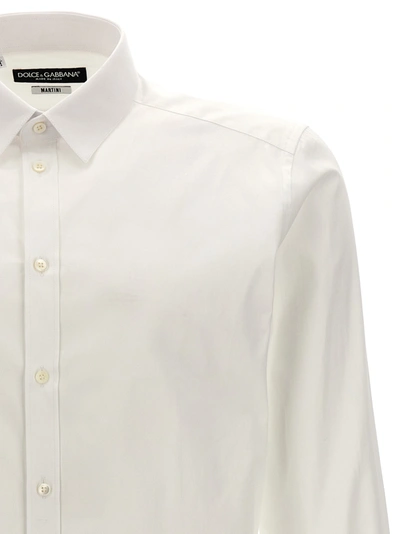 Shop Dolce & Gabbana Logo Embroidery Shirt Shirt, Blouse White