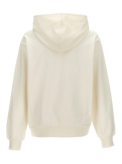 Shop Marni Logo Hoodie Sweatshirt White