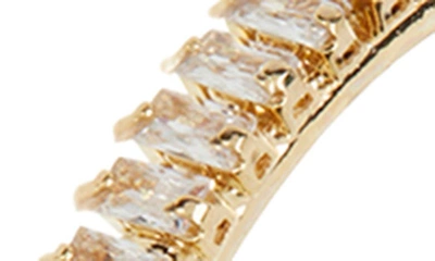 Shop Tasha Crystal Hoop Earrings In Gold