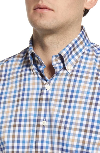 Shop Peter Millar Carlow Crown Lite Plaid Button-down Shirt In White