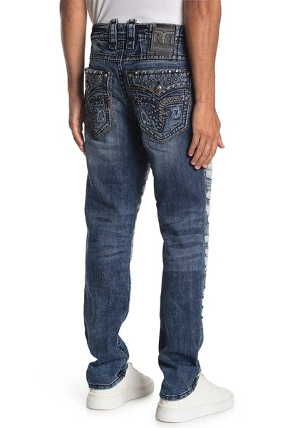 Shop Rock Revival Patchwork Tapered Leg Jeans In Lampson Ta202