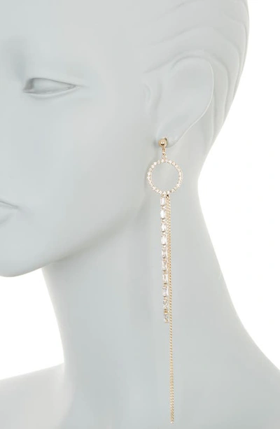 Shop Tasha Crystal Fringe Earrings In Gold