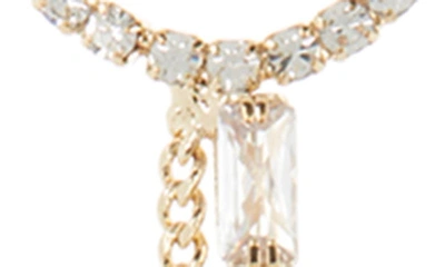 Shop Tasha Crystal Fringe Earrings In Gold