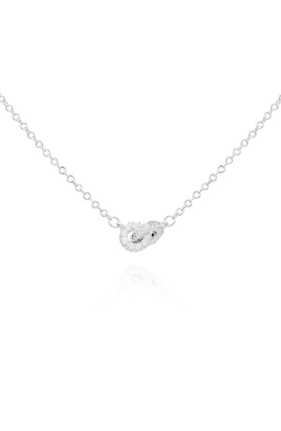 Shop Vince Camuto Interlocking Crystal Pendant Necklace In Silver