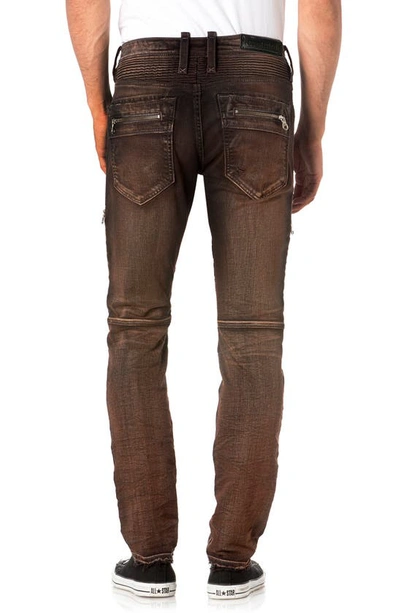 Shop Rock Revival Destruction Moto Skinny Jeans In Daviday S203