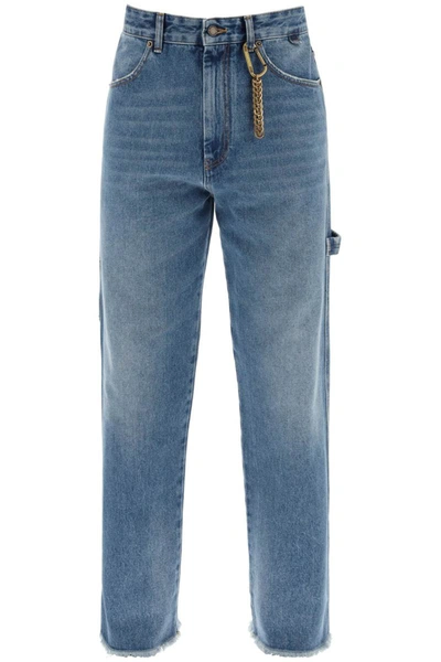 Shop Darkpark John Workwear Jeans In Blue