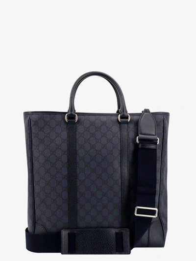 Shop Gucci Man Ophidia Man Blue Handbags