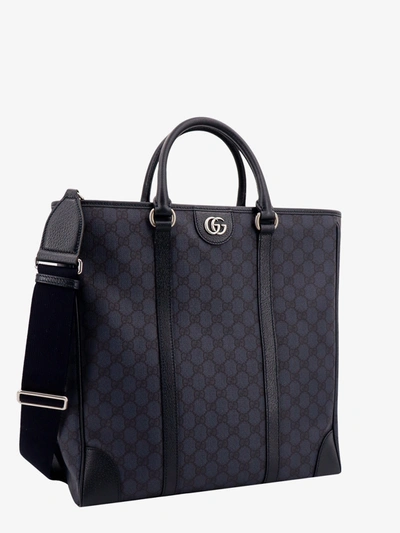 Shop Gucci Man Ophidia Man Blue Handbags