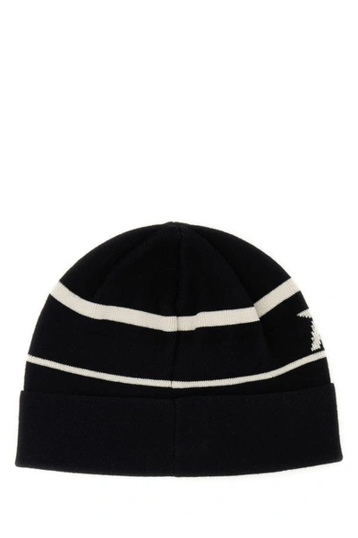 Shop Isabel Marant Man Black Cotton Blend Cliff Beanie Hat