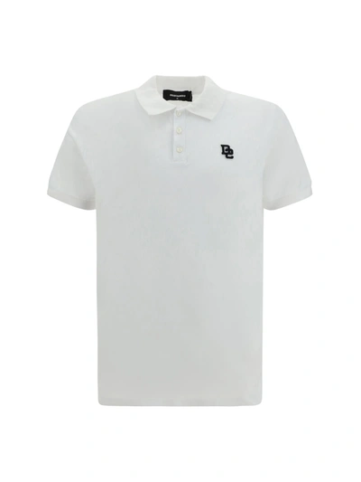 Shop Dsquared2 Polo Shirt In Bianco