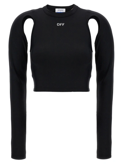 Shop Off-white Sleek Top In Black