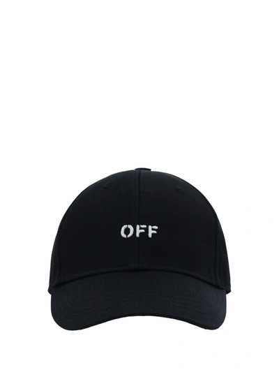 Shop Off-white Baseball Hat In Black White