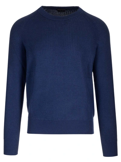 Shop Tom Ford Royal-blue Sweater