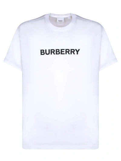 Shop Burberry Harriston White T-shirt