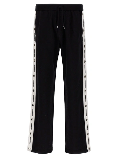 Shop Dsquared2 Burbs Joggers In White/black