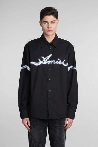 Shop Amiri Shirt In Black Cotton