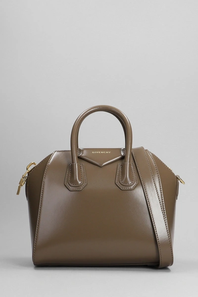 Shop Givenchy Antigona Hand Bag In Taupe Leather
