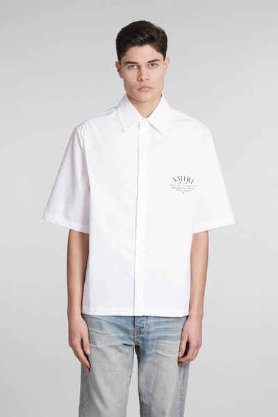Shop Amiri Shirt In White Cotton