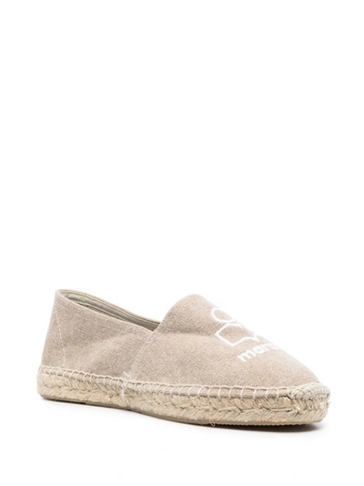 Shop Isabel Marant Canae Canvas Espadrilles In Beige