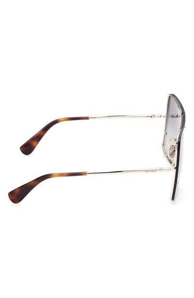 Shop Max Mara Shield Sunglasses In Gold / Gradient Smoke