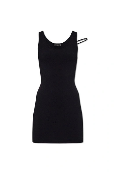 Shop Dsquared2 Sleeveless Mini Dress In Black
