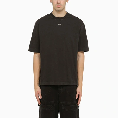 Shop Off-white Black Skate S. Matthew T-shirt In Black Grey
