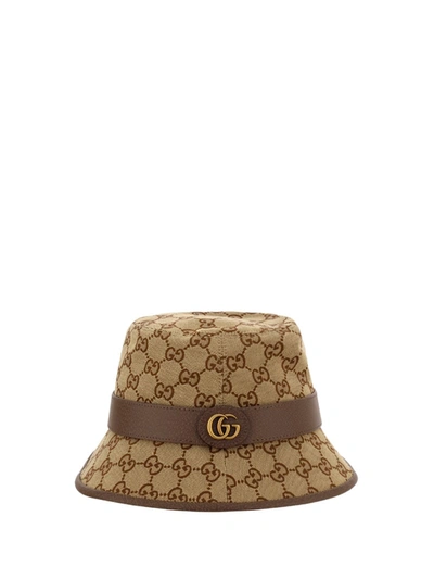 Shop Gucci Bucket Hat In Cacao