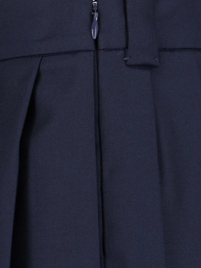 Shop Miu Miu Logo Mini Skirt In Default Title