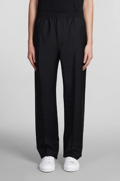 Shop Givenchy Pants In Black Mohair