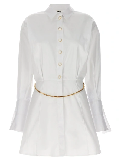 Shop Elisabetta Franchi Chemisier Dress Dresses In White