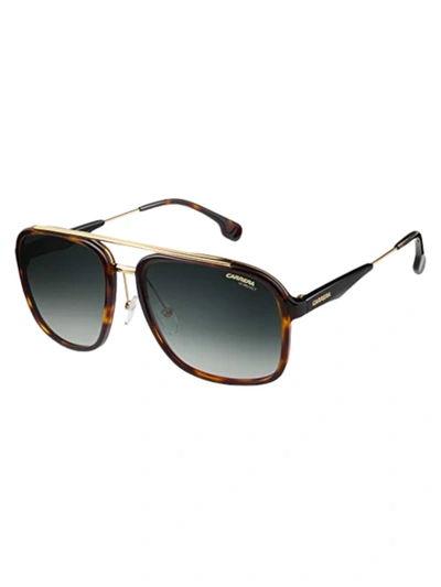 Shop Carrera Men's Ca133/s Havana Gold Aviator Sunglasses In Brown